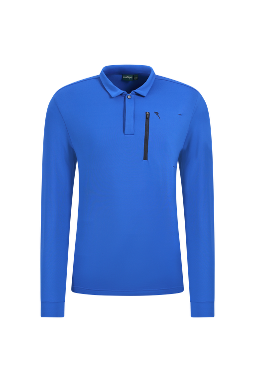 Polo de Golf Manches Longues Homme Chervò Azteco - Bleu - XS