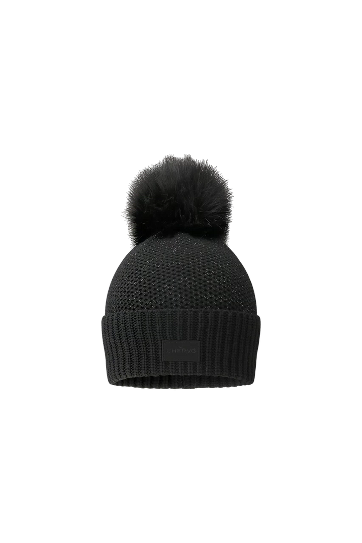 Bonnet de Golf Femme avec Pompon Chervò Wisteria - Noir
