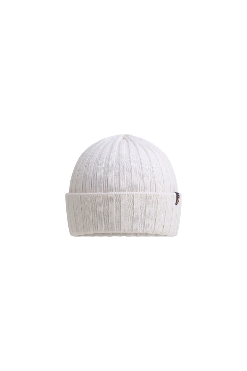 Bonnet de Golf Unisexe Laine et Cachemire Chervò Woolly - Blanc