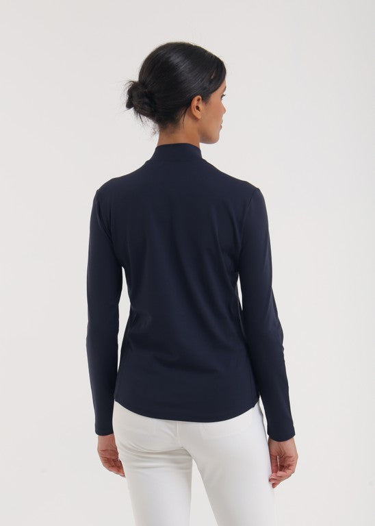 Sous-Pull Col Montant Golf Femme Chervò Tessy - Bleu marine - M