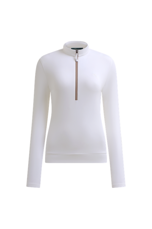Pull Col Montant Zippé Golf Femme Chervò Thalia - Blanc - XS