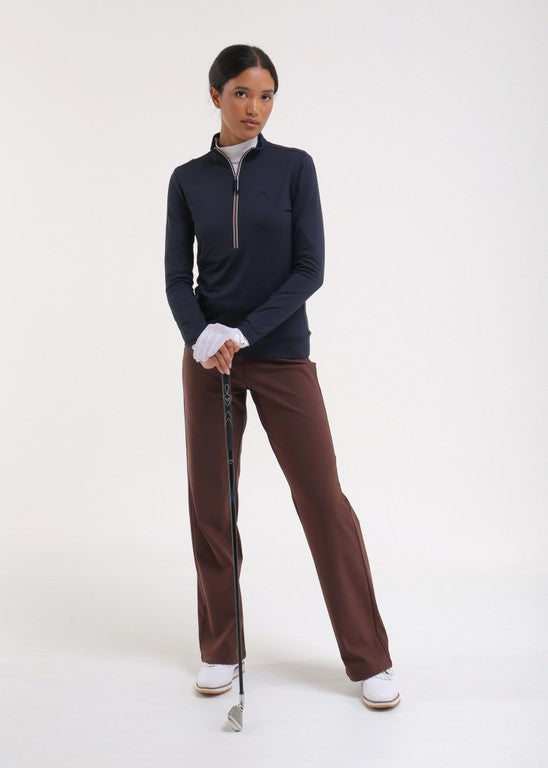 Pull Col Montant Zippé Golf Femme Chervò Thalia - Bleu marine - M