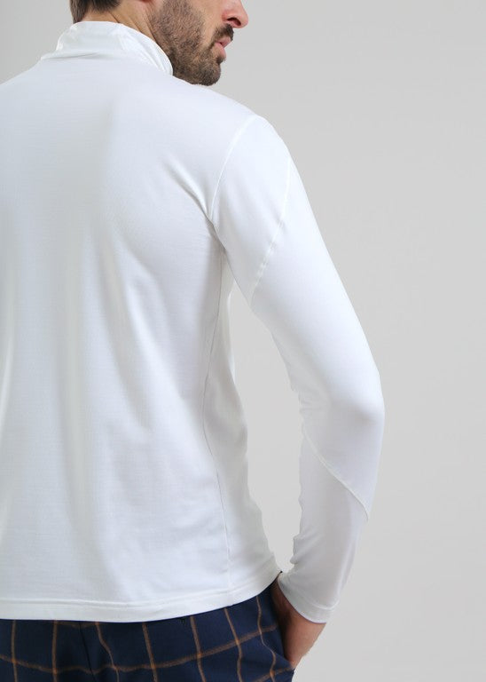 Sous-Pull Col Montant Golf Homme Chervò Tiger 145 - Blanc - M/L