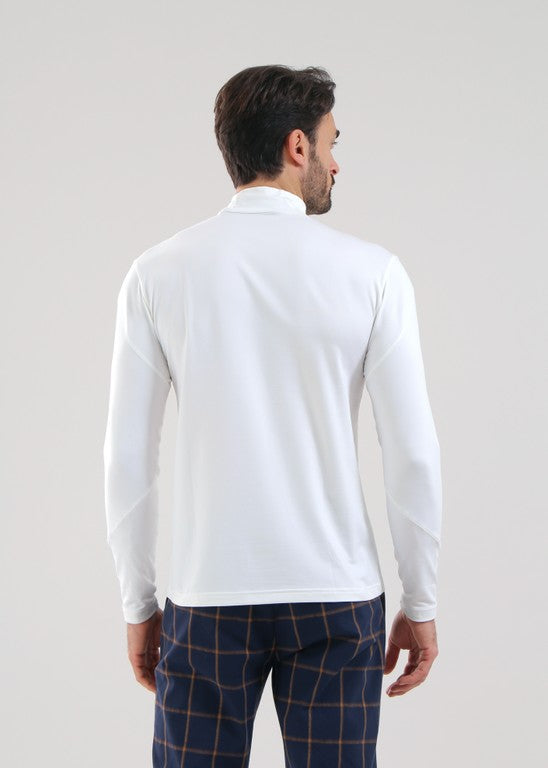 Sous-Pull Col Montant Golf Homme Chervò Tiger 145 - Blanc - L
