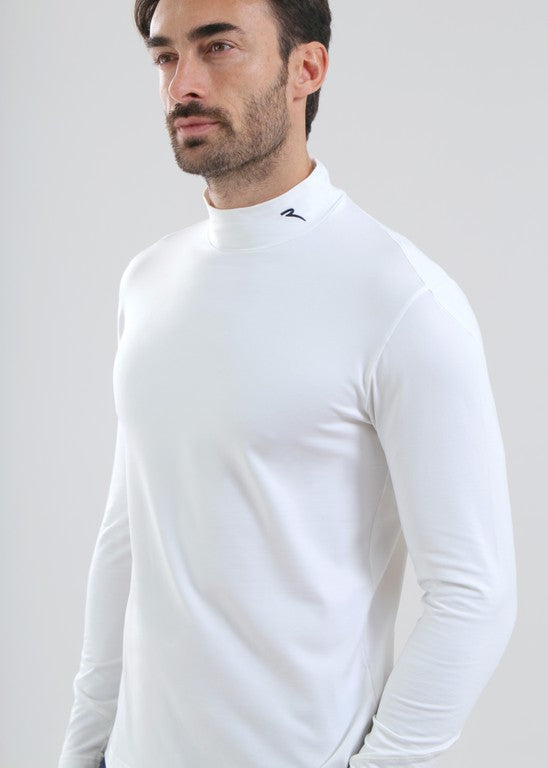 Sous-Pull Col Montant Golf Homme Chervò Tiger 145 - Blanc - S