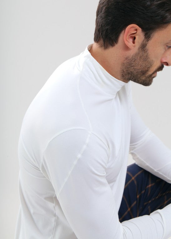 Sous-Pull Col Montant Golf Homme Chervò Tiger 145 - Blanc - XL