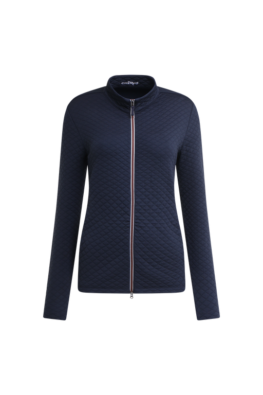 Veste Pull Zippée Femme Chervò Pittsburgh en Laine Mérinos - Blanc - XS