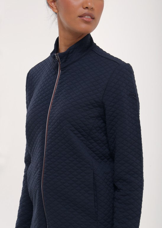Veste Pull Zippée Femme Chervò Pittsburgh en Laine Mérinos - Blanc - S
