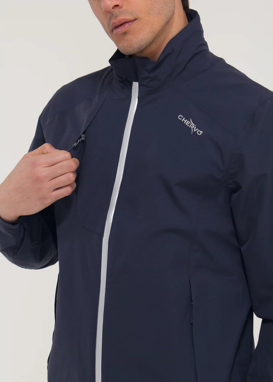 Veste Aquablock Homme Chervò Masterpiece - Bleu marine - M