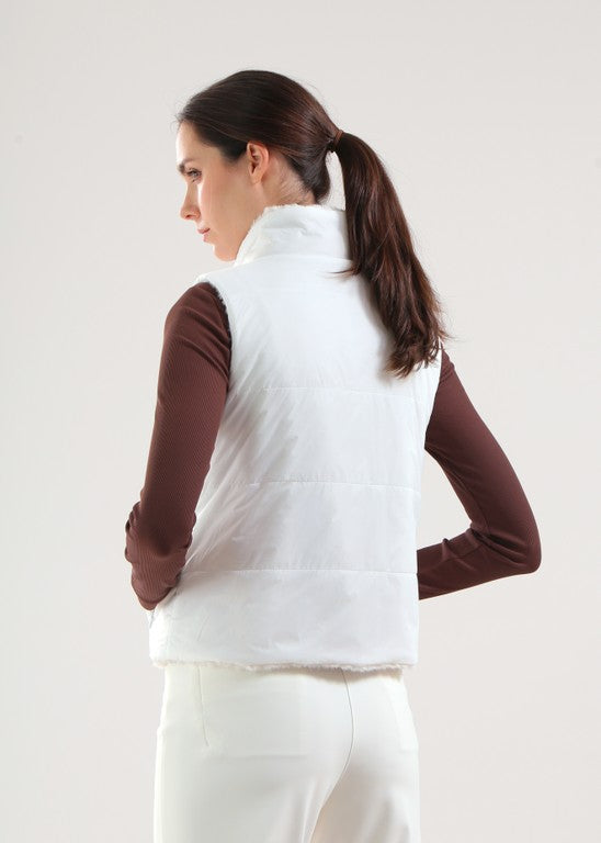 Veste sans manches Réversible Femme Chervò Ersilia - Blanc - M/L