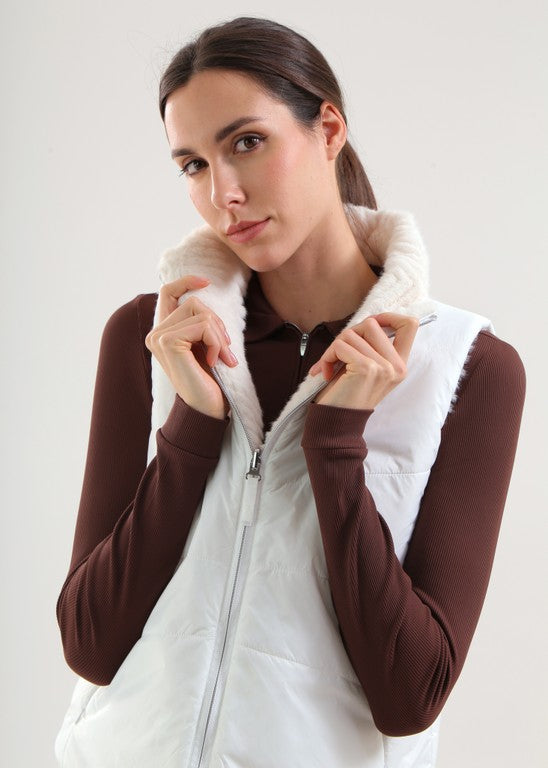 Veste sans manches Réversible Femme Chervò Ersilia - Blanc - L