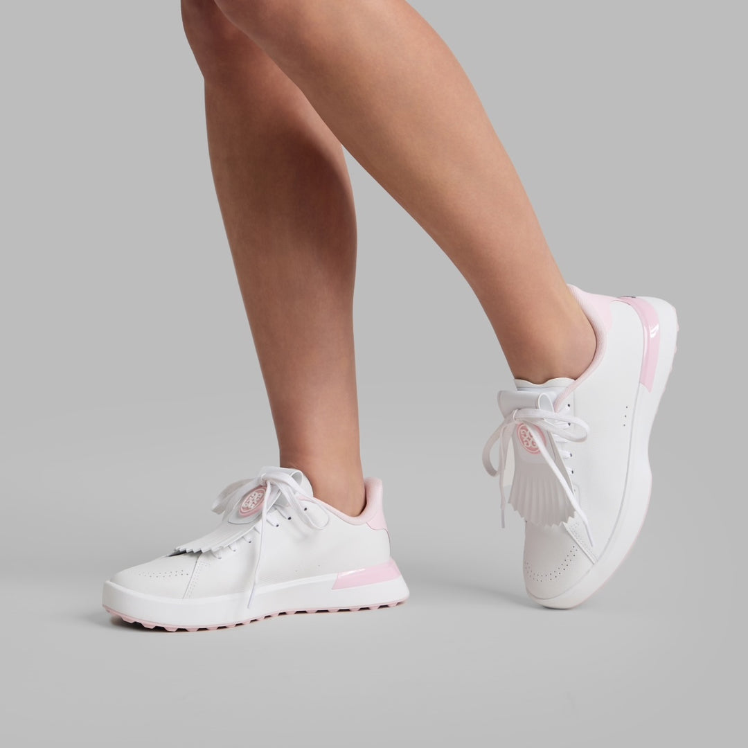 Chaussure de Golf Femme G.112 Perforated Kiltie - G/FORE - Blanc / Rose - 36.5
