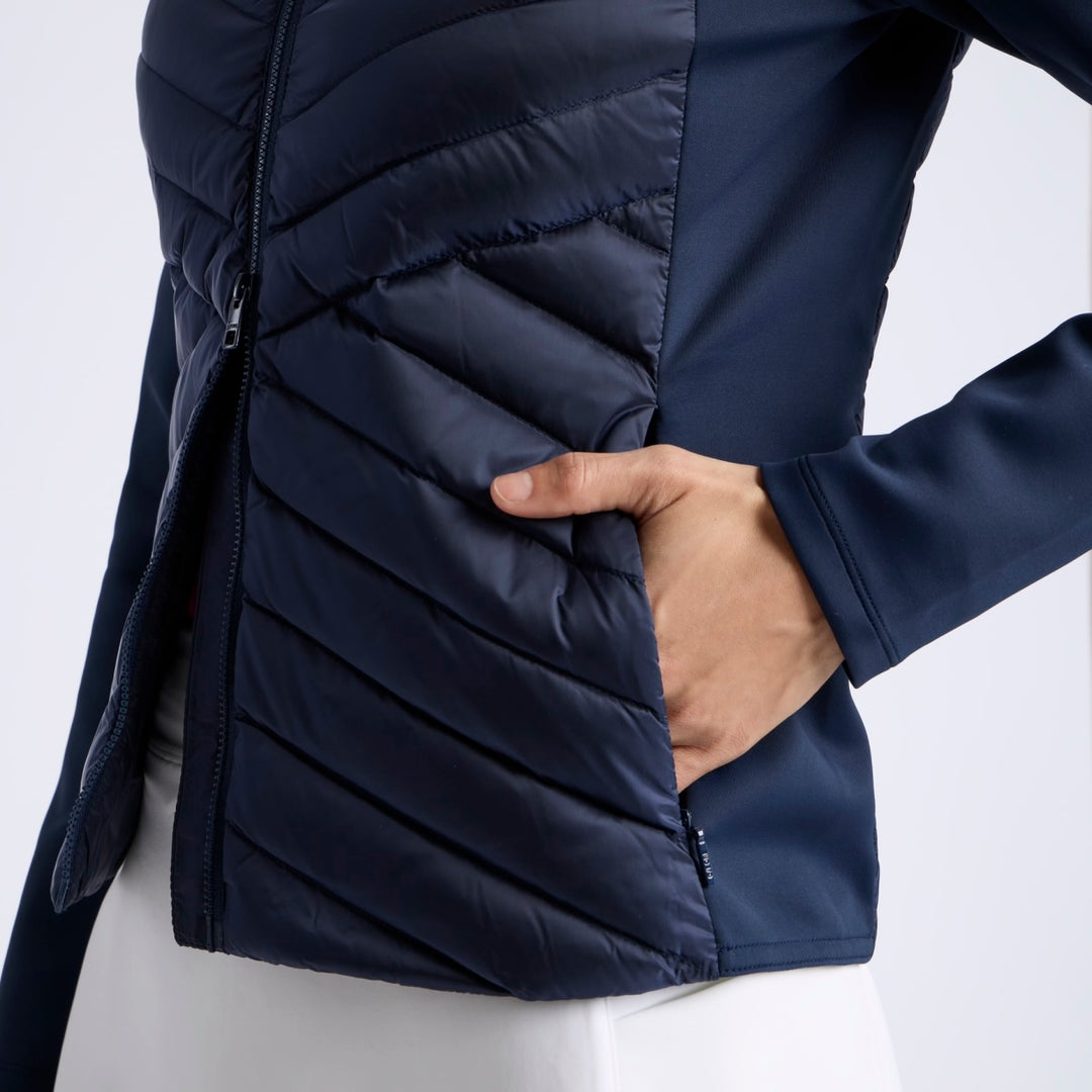 Veste Doudoune de Golf Femme Hybride V-Down Stretch - G/FORE - Marine - XXL