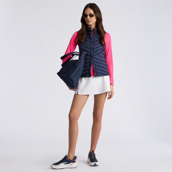 Doudoune de Golf Femme Sans Manches V-Down Stretch - G/FORE - Marine - L