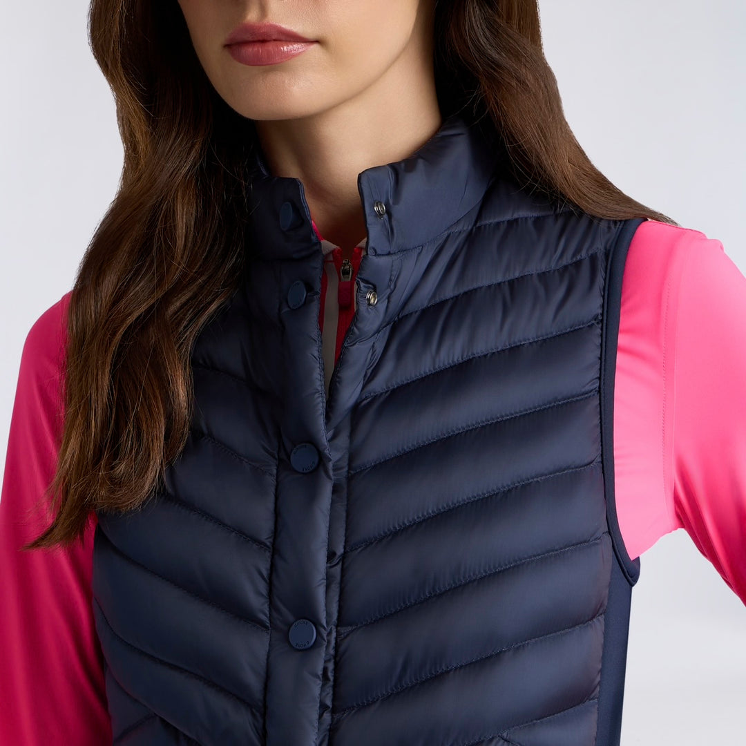 Doudoune de Golf Femme Sans Manches V-Down Stretch - G/FORE - Marine - XXL