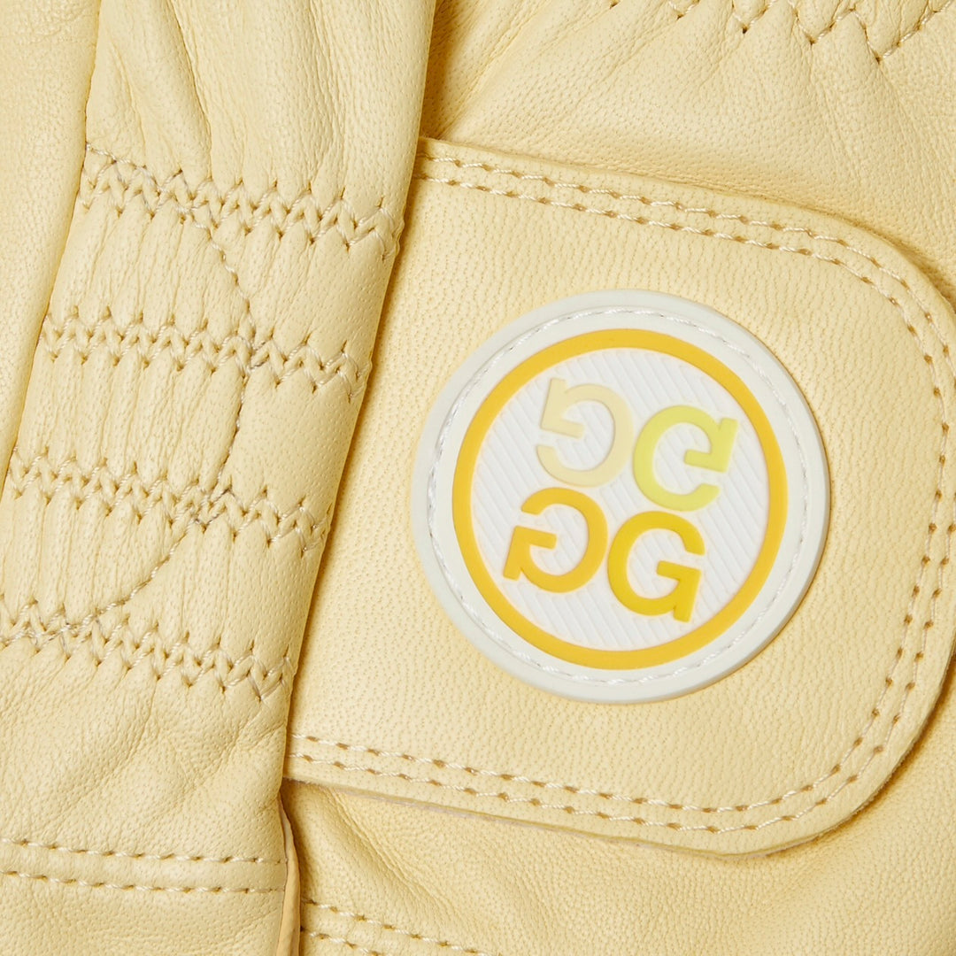 Gant de Golf Femme Signature en Cuir Cabretta - G/FORE - Blanc - S — Main gauche