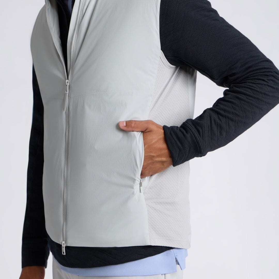 Doudoune Sans Manches de Golf Homme Maverick Hybrid Stretch Vest 2.0 - G/FORE - Gris clair - XXL