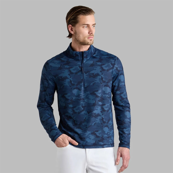 Pull de Golf Homme Technique 1/4 Zip Brushed Back - G/FORE - Marine - M