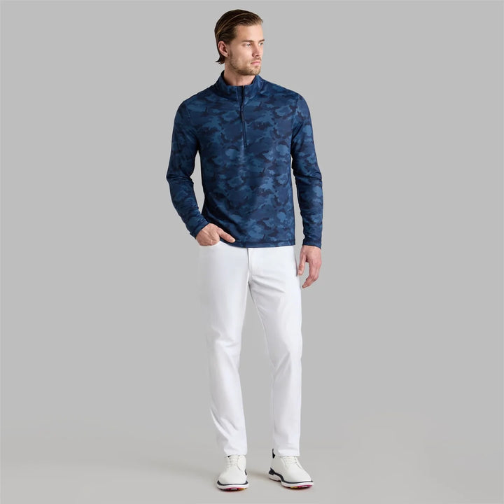 Pull de Golf Homme Technique 1/4 Zip Brushed Back - G/FORE - Marine - XL