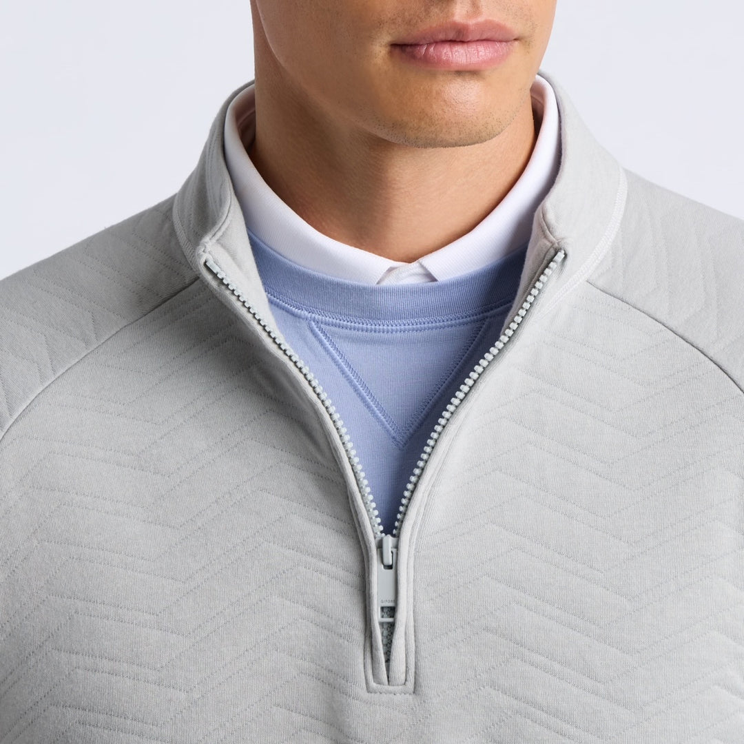 Pull de Golf Homme Matelassé 1/4 Zip Dunes Cotton - G/FORE - Marine - XXL