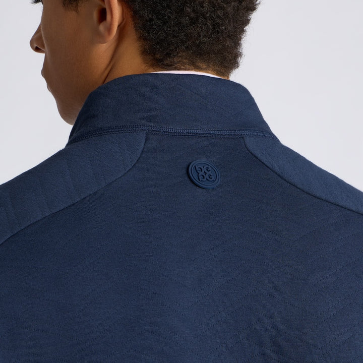 Pull de Golf Homme Matelassé 1/4 Zip Dunes Cotton - G/FORE - Marine - S