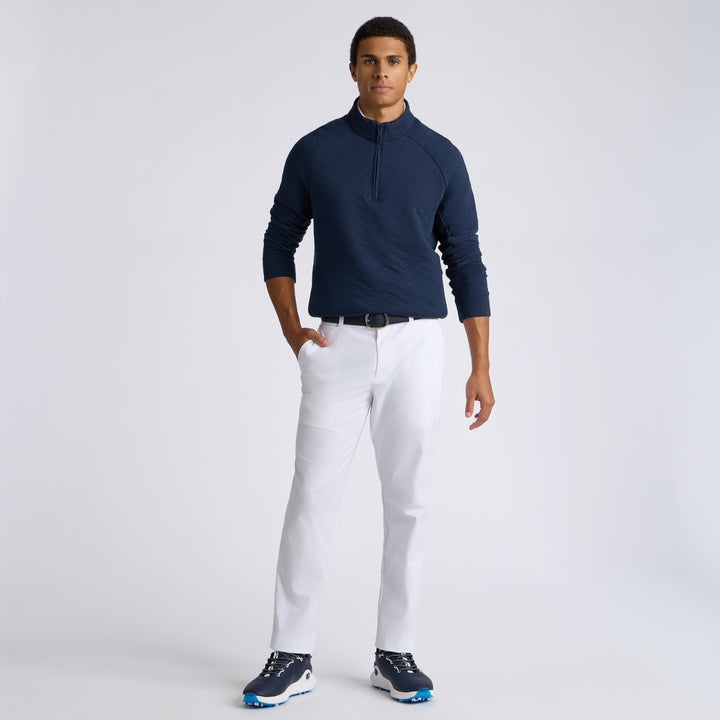 Pull de Golf Homme Matelassé 1/4 Zip Dunes Cotton - G/FORE - Marine - M