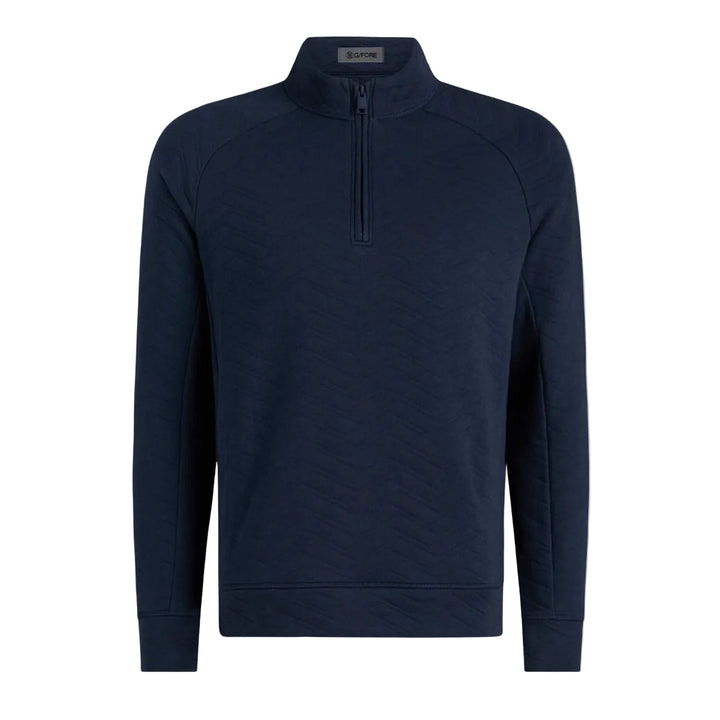 Pull de Golf Homme Matelassé 1/4 Zip Dunes Cotton - G/FORE - Gris clair - S