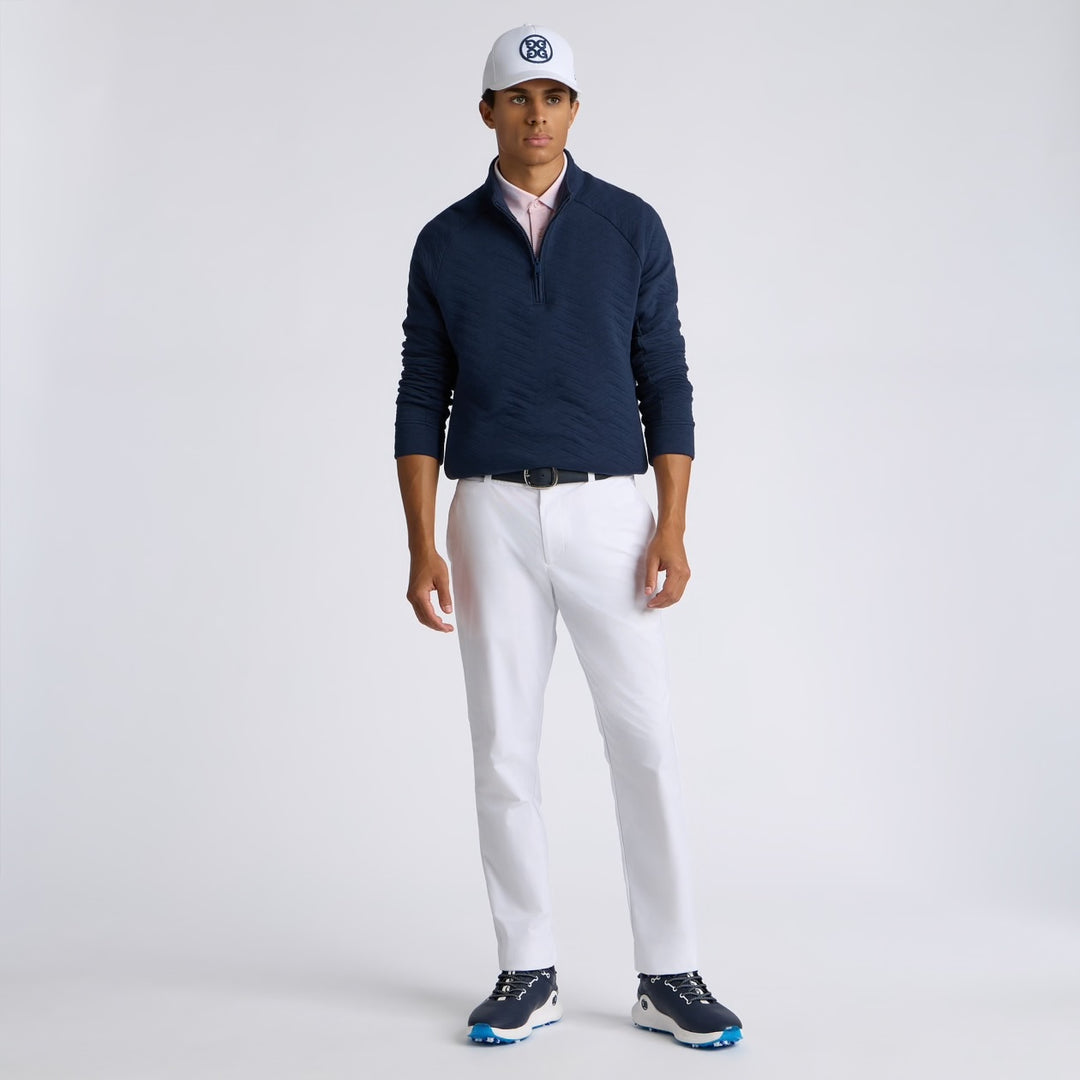 Pull de Golf Homme Matelassé 1/4 Zip Dunes Cotton - G/FORE - Gris clair - XXL