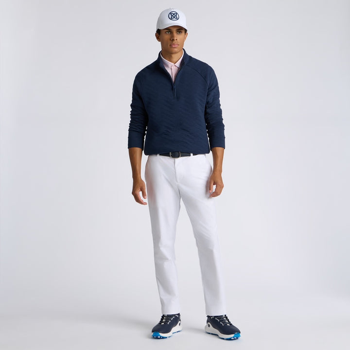 Pull de Golf Homme Matelassé 1/4 Zip Dunes Cotton - G/FORE - Gris clair - XXL