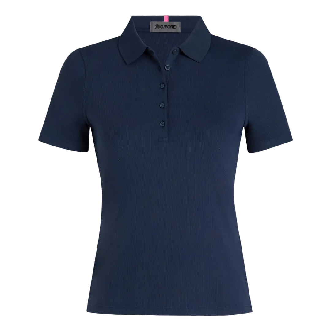 Polo de Golf Femme Côtelé Ribbed Tech Nylon - G/FORE - Marine - S
