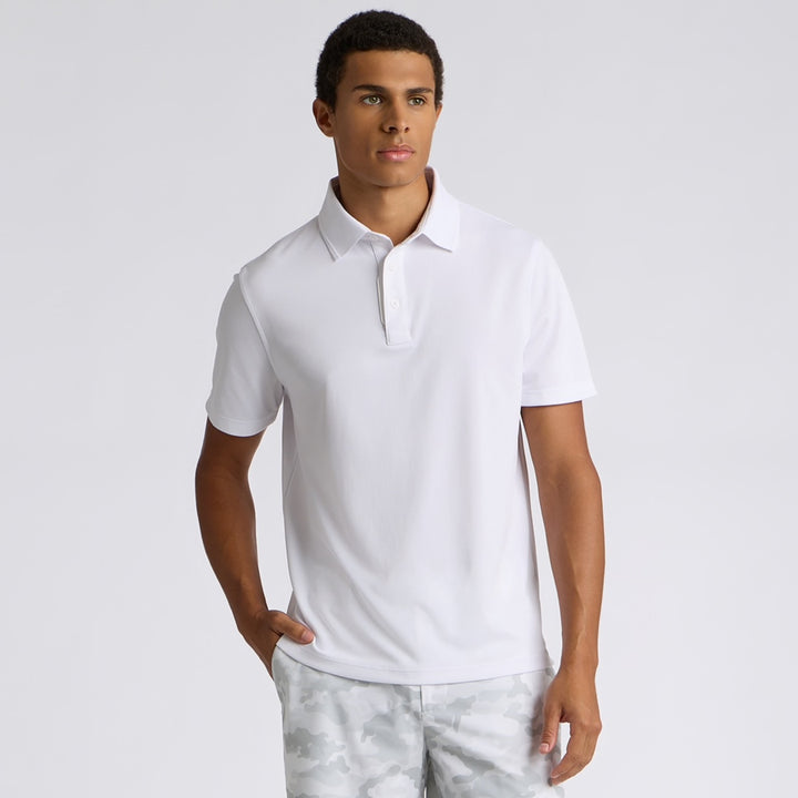 Polo de Golf Homme Piqué Essential Performance - G/FORE - Snow - M