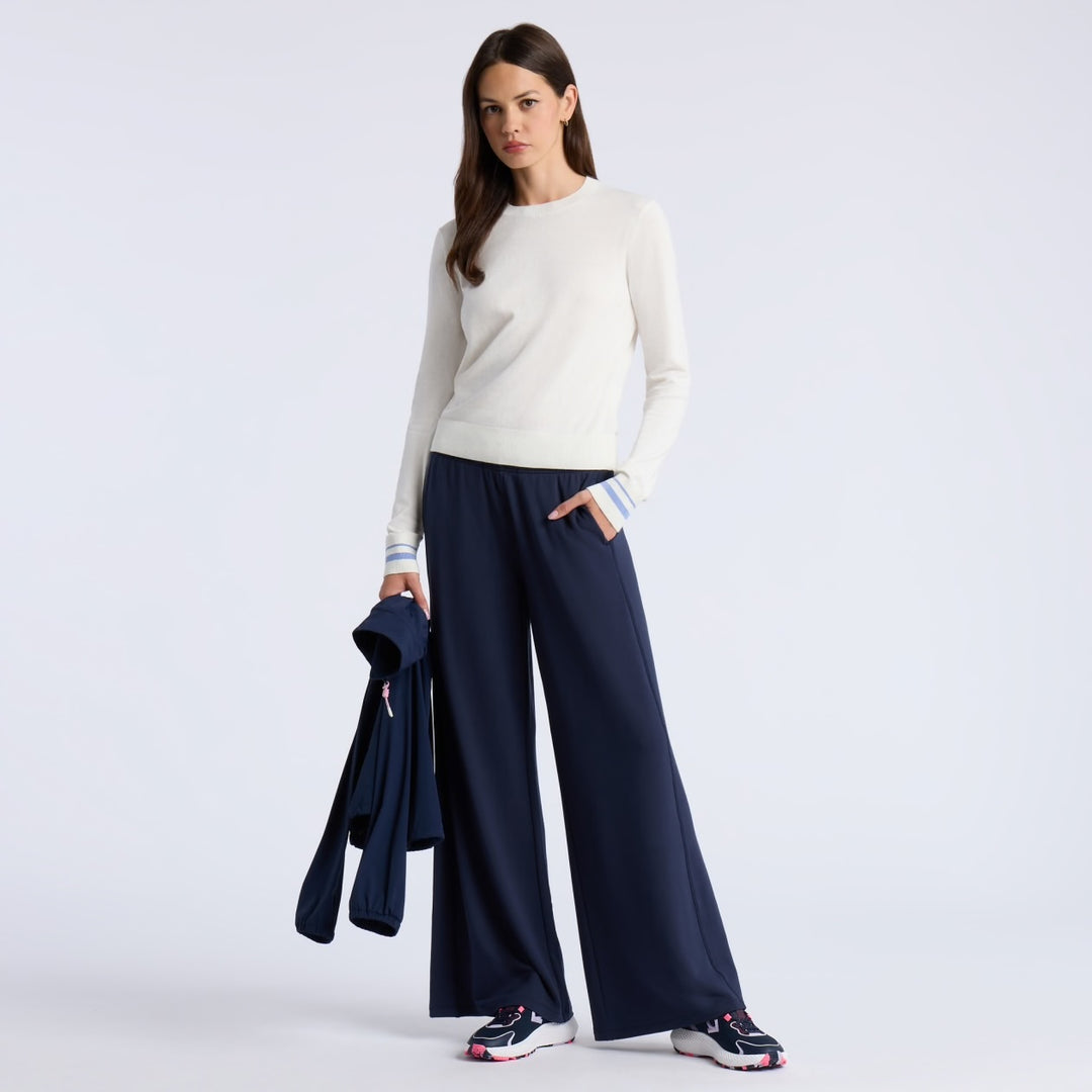 Pull de Golf Femme Col Rond Cooling Cotton - G/FORE - Marine - M