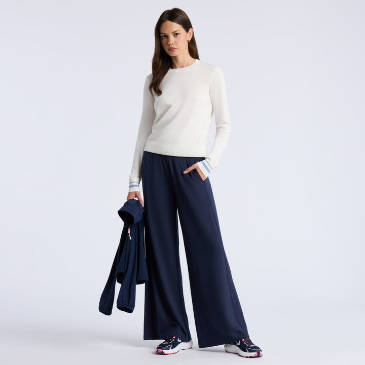 Pull de Golf Femme Col Rond Cooling Cotton - G/FORE - Marine - M