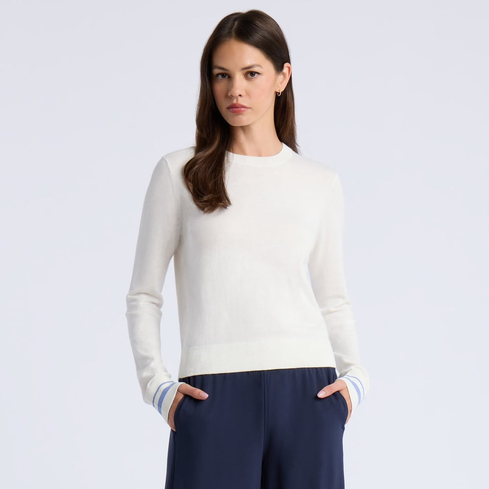 Pull de Golf Femme Col Rond Cooling Cotton - G/FORE - Marine - L