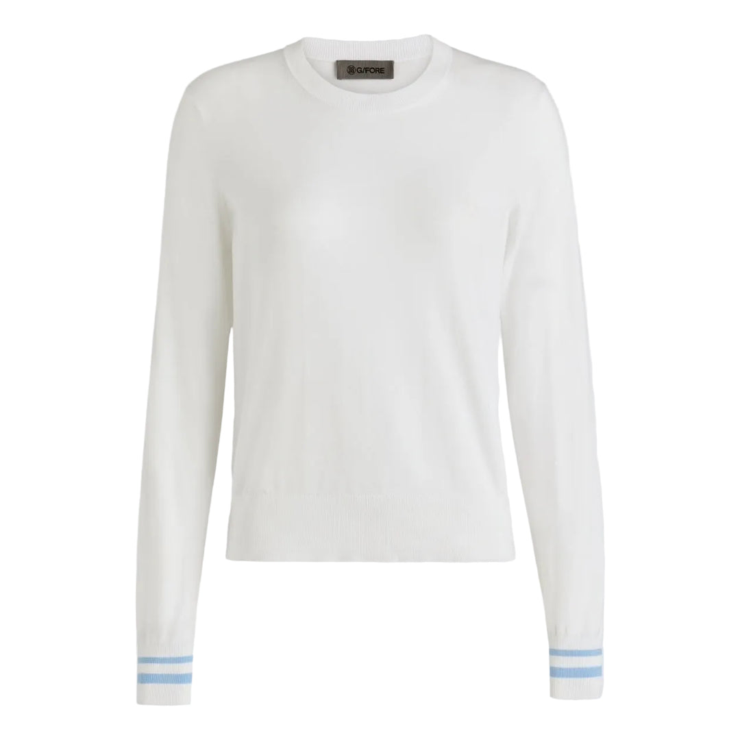Pull de Golf Femme Col Rond Cooling Cotton - G/FORE - Marine - S