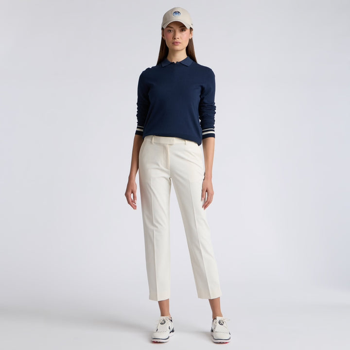 Pull de Golf Femme Col Rond Cooling Cotton - G/FORE - Blanc - L