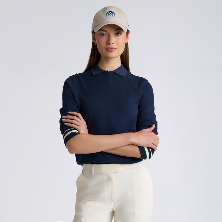Pull de Golf Femme Col Rond Cooling Cotton - G/FORE - Blanc - M