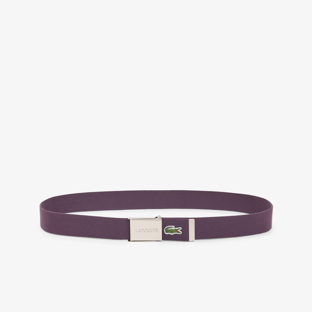 Ceinture de Golf Tissée Petit Piqué L.12.12 Concept - Lacoste - Aubergine