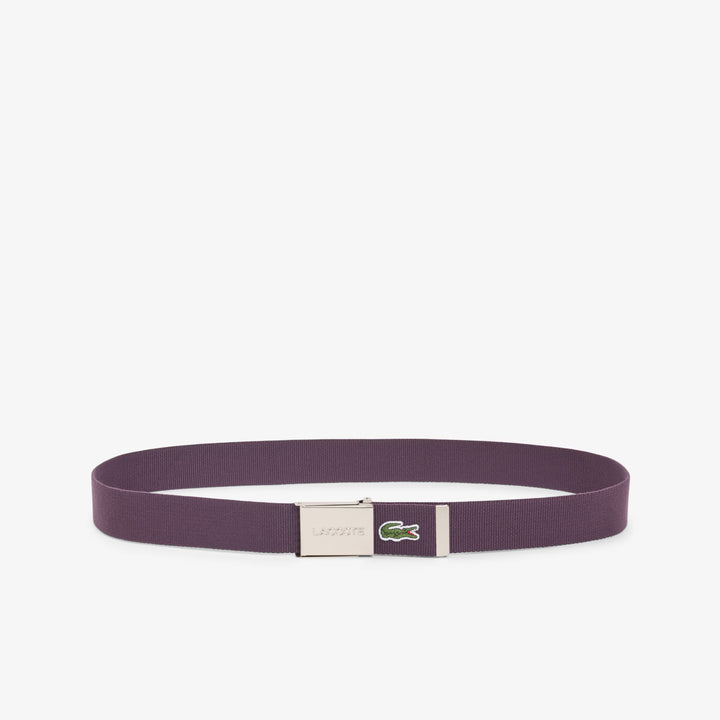 Ceinture de Golf Tissée Petit Piqué L.12.12 Concept - Lacoste - Aubergine