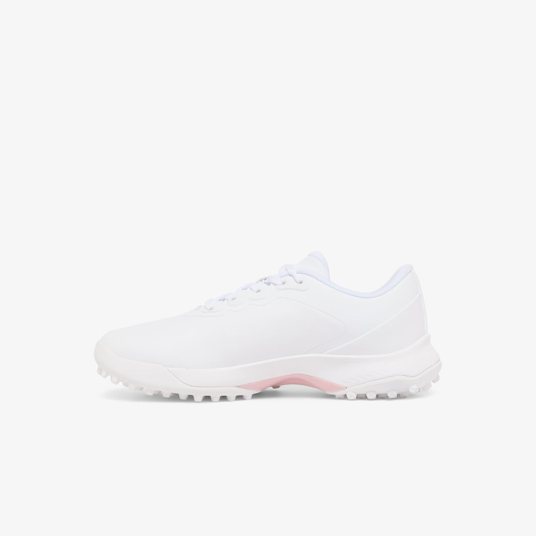 Chaussures de Golf Femme Golf Point en Cuir blanc/rose - Lacoste