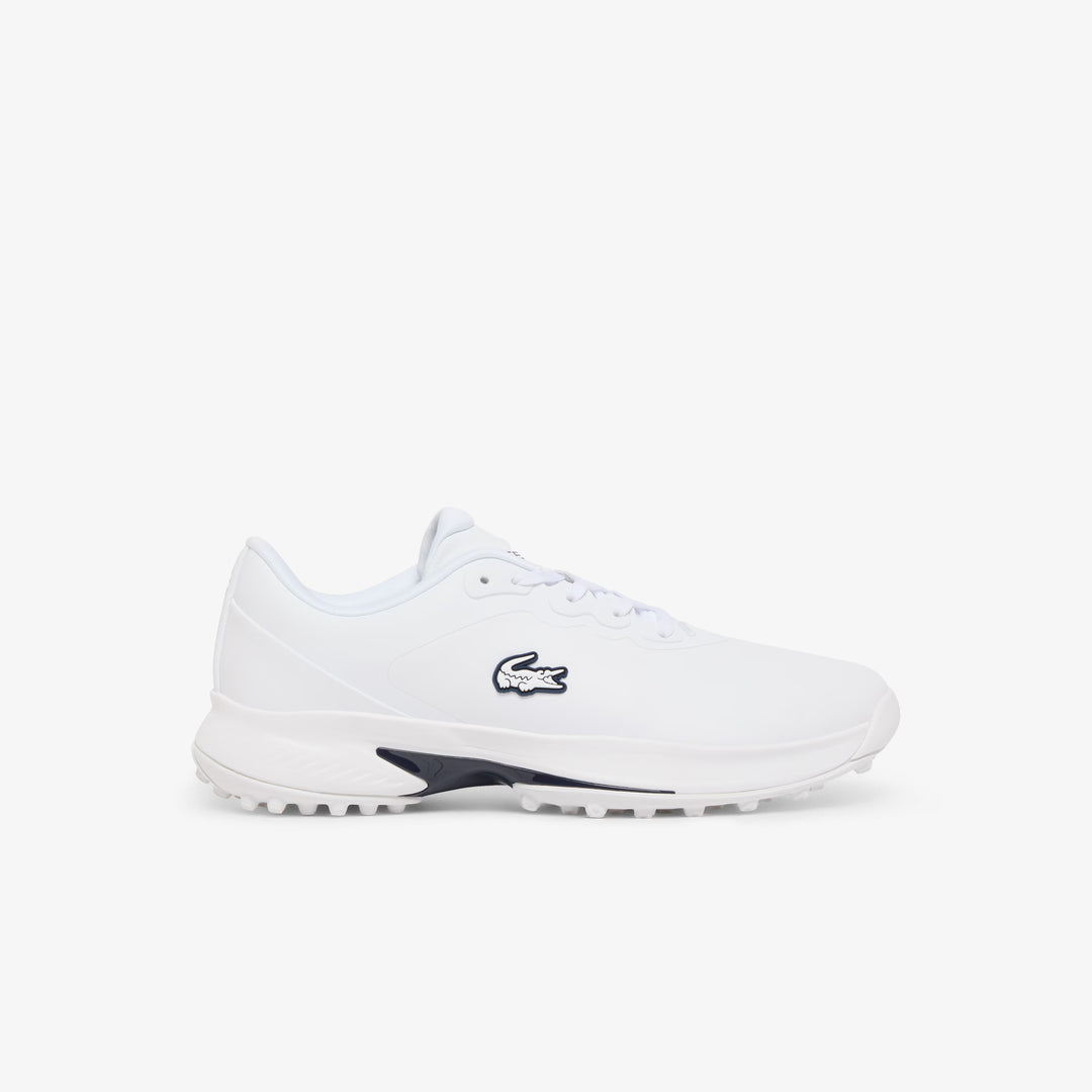 Chaussures de Golf Golf Point Homme en Cuir blanc/marine - Lacoste
