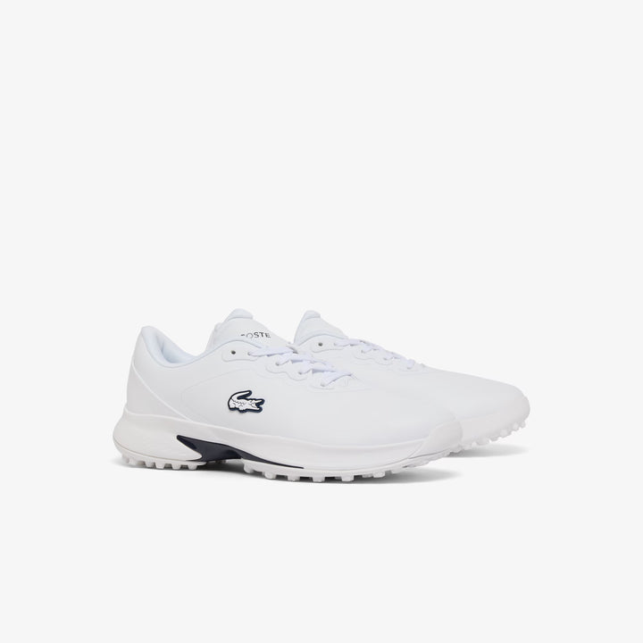 Chaussures de Golf Golf Point Homme en Cuir blanc/marine - Lacoste