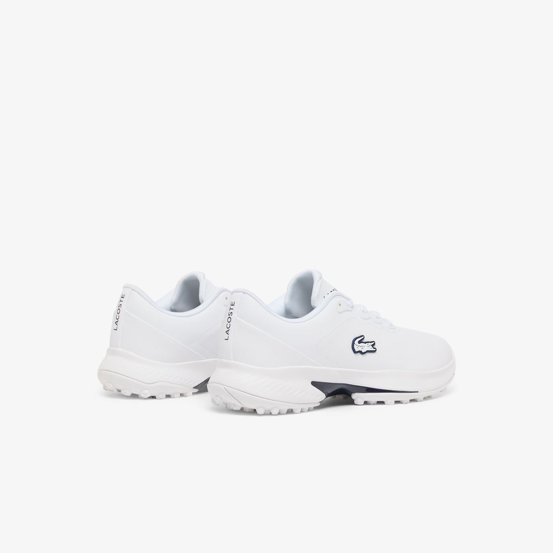 Chaussures de Golf Golf Point Homme en Cuir blanc/marine - Lacoste