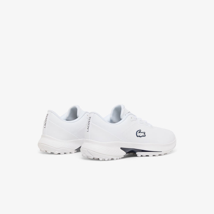 Chaussures de Golf Golf Point Homme en Cuir blanc/marine - Lacoste