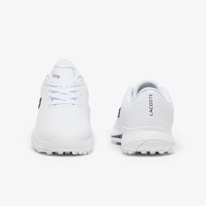Chaussures de Golf Golf Point Homme en Cuir blanc/marine - Lacoste
