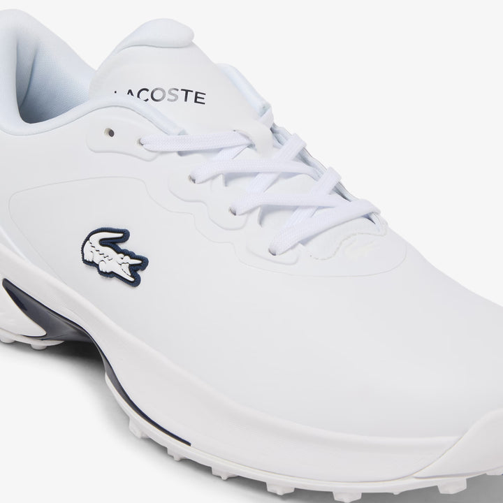 Chaussures de Golf Golf Point Homme en Cuir blanc/marine - Lacoste