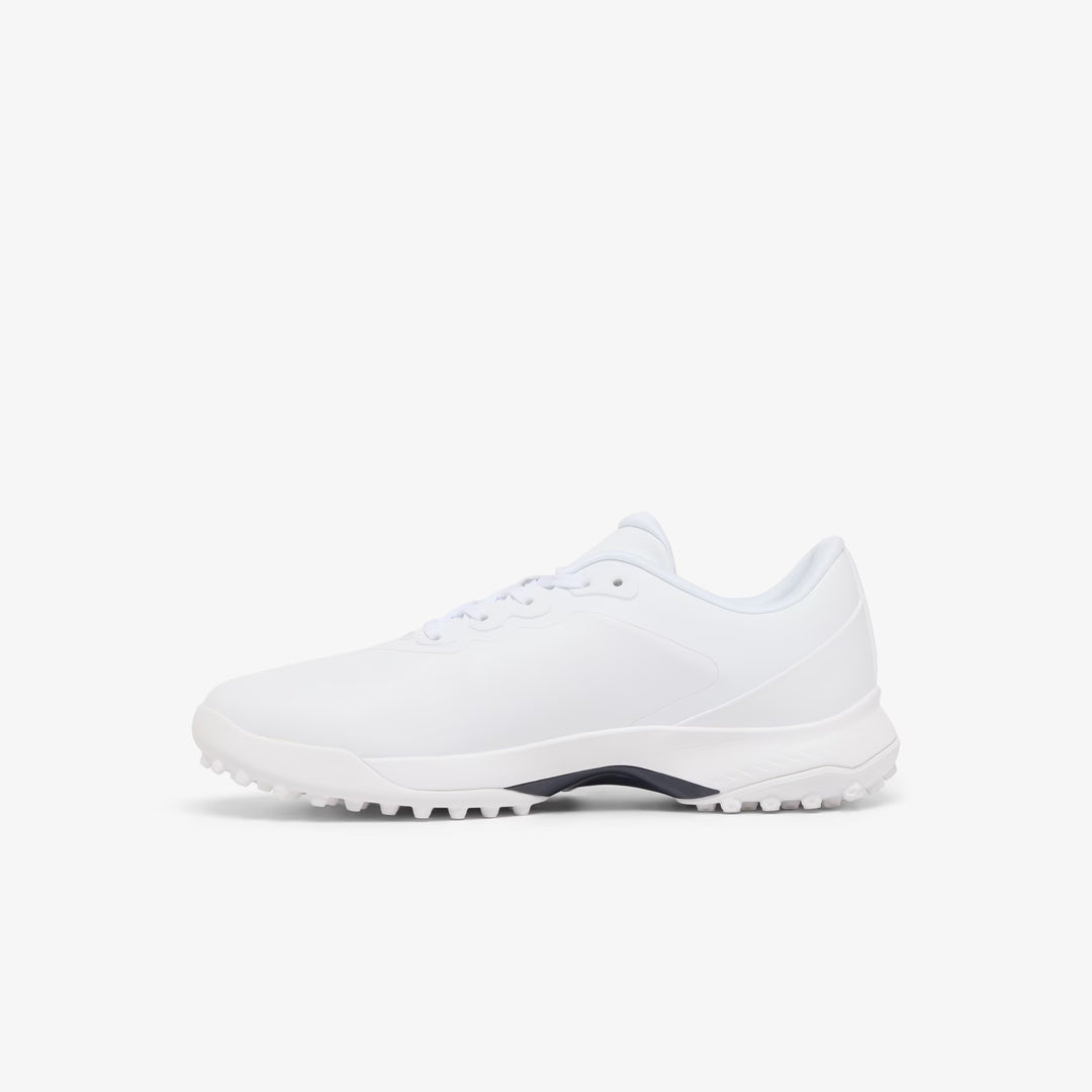 Chaussures de Golf Golf Point Homme en Cuir blanc/marine - Lacoste