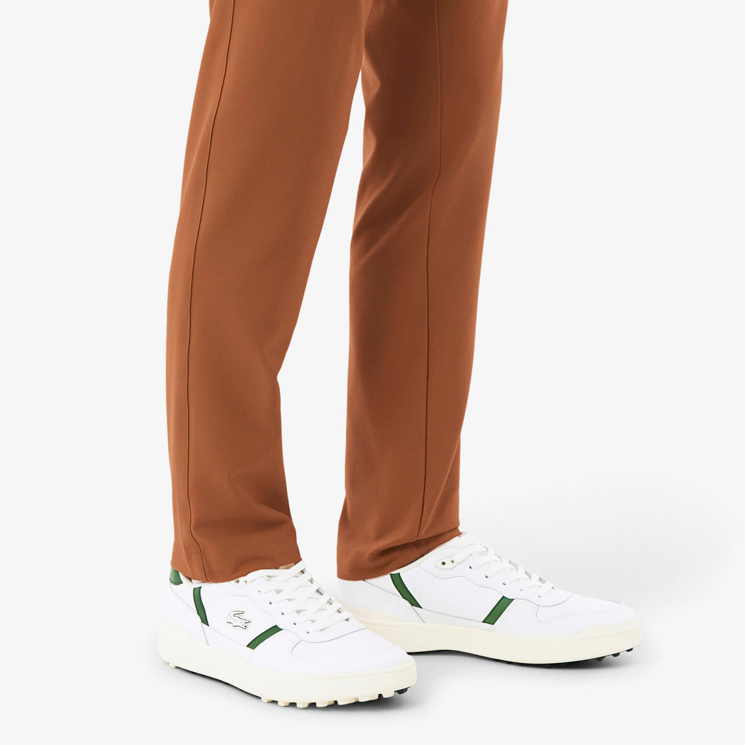 Chaussures de Golf T-Clip Golf Homme en Cuir Blanc/Vert - Lacoste