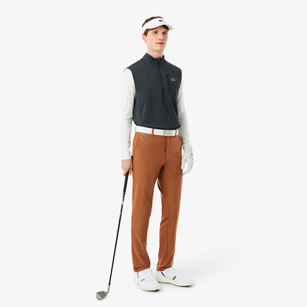 Chaussures de Golf T-Clip Golf Homme en Cuir Blanc/Vert - Lacoste