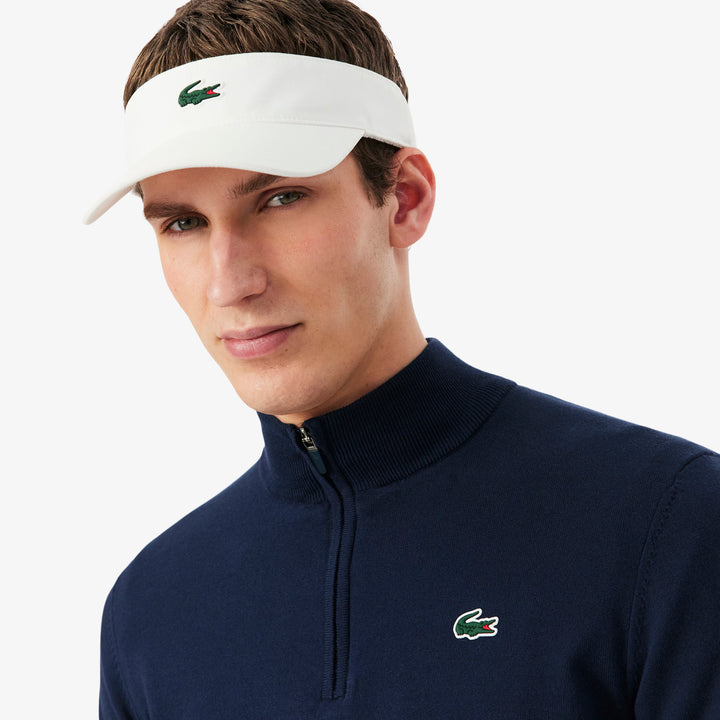 Pull Quart-Zip Coupe-Vent Lacoste - Bleu marine - XL